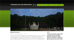Desktop Screenshot of friendsofthefrontier.org