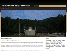 Tablet Screenshot of friendsofthefrontier.org